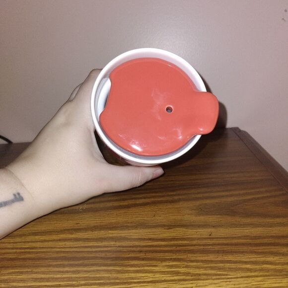 Teavana Pink And Green 10floz Tumbler - Picture 2 of 3